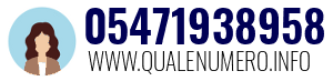 Numero di telefono 05471938958 05471938958