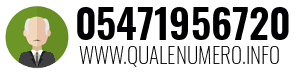 Numero di telefono 05471956720 05471956720