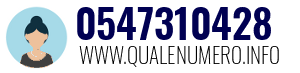 Numero di telefono 0547310428 0547310428