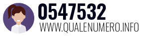 Numero di telefono 0547532 0547532