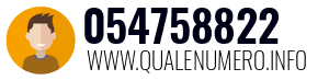 Numero di telefono 054758822 054758822