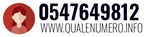 Numero di telefono 0547649812 0547649812