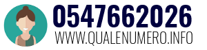Numero di telefono 0547662026 0547662026