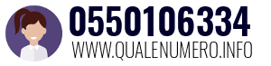 Numero di telefono 0550106334 0550106334