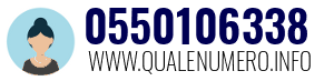 Numero di telefono 0550106338 0550106338