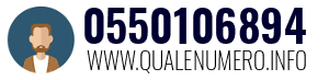 Numero di telefono 0550106894 0550106894