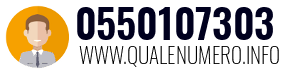 Numero di telefono 0550107303 0550107303