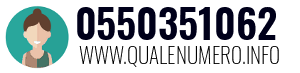 Numero di telefono 0550351062 0550351062