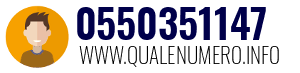 Numero di telefono 0550351147 0550351147