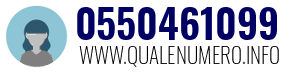 Numero di telefono 0550461099 0550461099