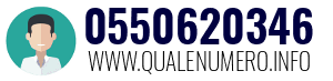 Numero di telefono 0550620346 0550620346