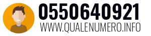 Numero di telefono 0550640921 0550640921