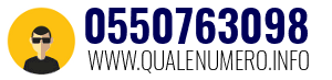 Numero di telefono 0550763098 0550763098