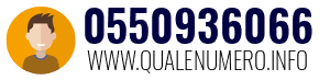 Numero di telefono 0550936066 0550936066