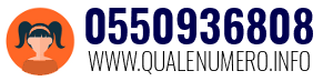 Numero di telefono 0550936808 0550936808