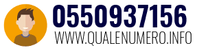 Numero di telefono 0550937156 0550937156