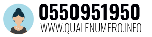 Numero di telefono 0550951950 0550951950