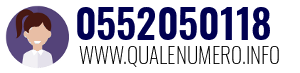Numero di telefono 0552050118 0552050118