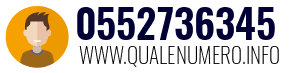 Numero di telefono 0552736345 0552736345
