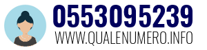 Numero di telefono 0553095239 0553095239