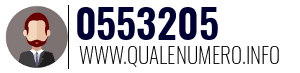 Numero di telefono 0553205 0553205