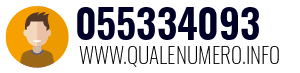 Numero di telefono 055334093 055334093