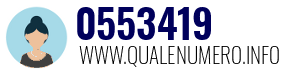 Numero di telefono 0553419 0553419