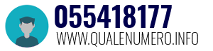 Numero di telefono 055418177 055418177
