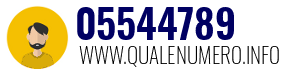 Numero di telefono 05544789 05544789
