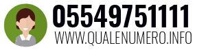 Numero di telefono 05549751111 05549751111