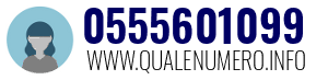 Numero di telefono 0555601099 0555601099