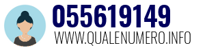Numero di telefono 055619149 055619149