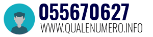Numero di telefono 055670627 055670627