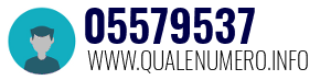Numero di telefono 05579537 05579537
