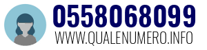 Numero di telefono 0558068099 0558068099