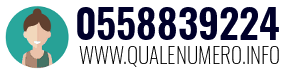 Numero di telefono 0558839224 0558839224