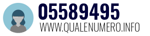 Numero di telefono 05589495 05589495