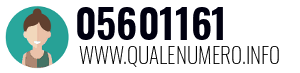 Numero di telefono 05601161 05601161