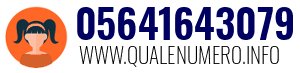 Numero di telefono 05641643079 05641643079