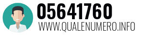 Numero di telefono 05641760 05641760
