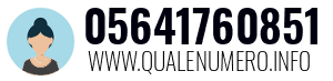 Numero di telefono 05641760851 05641760851