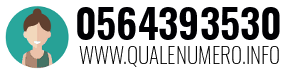 Numero di telefono 0564393530 0564393530
