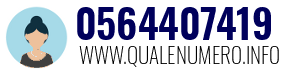 Numero di telefono 0564407419 0564407419