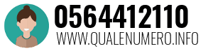 Numero di telefono 0564412110 0564412110