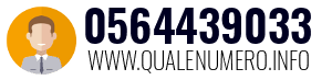 Numero di telefono 0564439033 0564439033