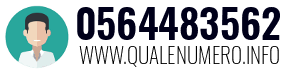 Numero di telefono 0564483562 0564483562