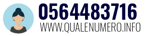 Numero di telefono 0564483716 0564483716