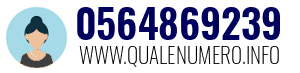 Numero di telefono 0564869239 0564869239