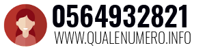 Numero di telefono 0564932821 0564932821