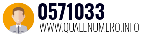 Numero di telefono 0571033 0571033